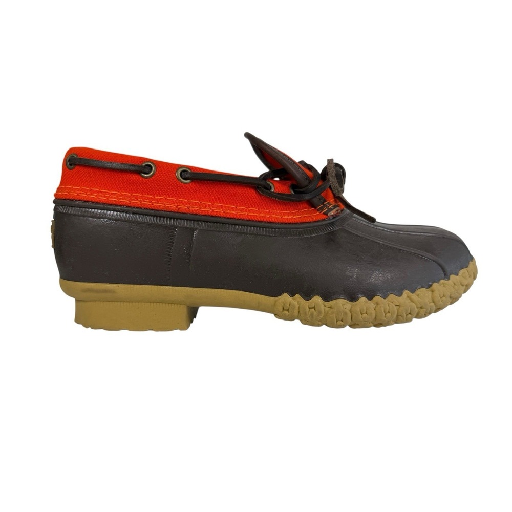 L.L.Bean Rubber Moc Brown/Orange Woman's Size‎ 9